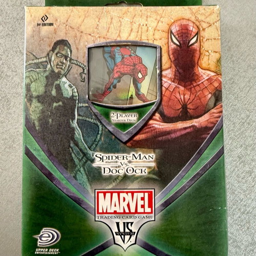 Marvel Spiderman Vs Doc Ock 1st Edition Deck Box like new