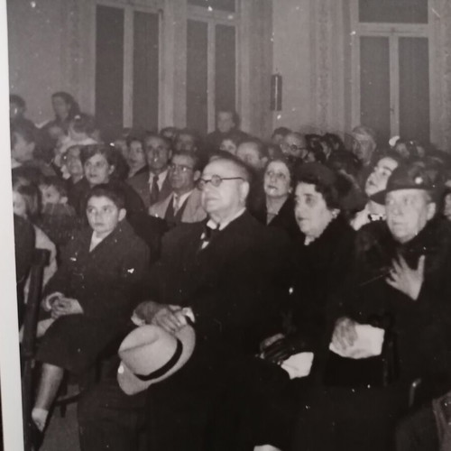 Ioannis Metaxas vintage photo used, event at Parnassos