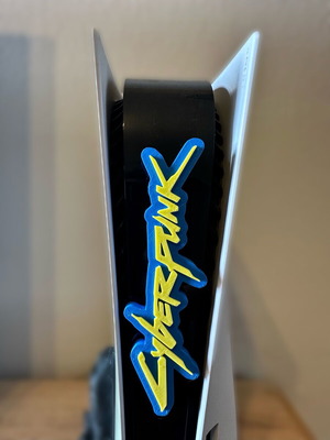 Cyberpunk decorative logo for PS5 new