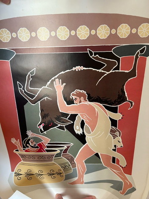 Heracles Labors posters new, set of 4
