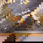  A Chinese Four-Panel Hand-Painted Paper Screen