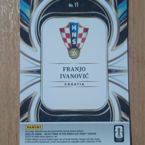 Panini Select Road to FIFA World Cup 2025-26 Franjo Ivanović Rookie Card Equalizers Insert #11