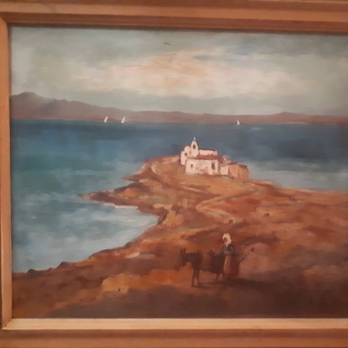 A. Lefkadios oil painting in excellent condition, signed