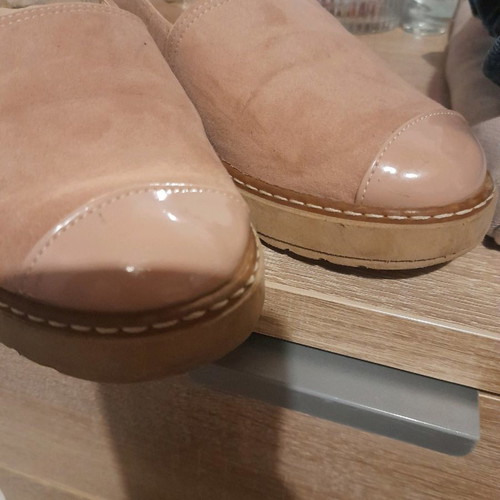 Beatris shoes used, size 37, pink beige suede