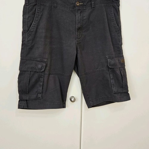 Double men's bermuda shorts used, charcoal, size 36