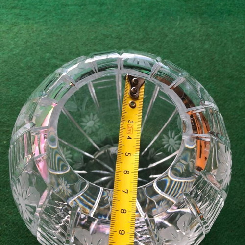 Crystal ball vase new