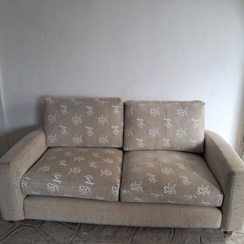Two-seater sofa beige gray like new, 170x95 cm