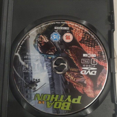 Boa vs Python DVD used, foreign thriller with subtitles