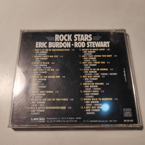 Rockstars: 18 Great Songs CD used with Eric Burdon and Rod Stewart
