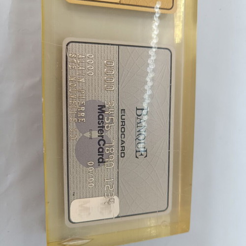Bank cards Specimen in resin used, set of 3
