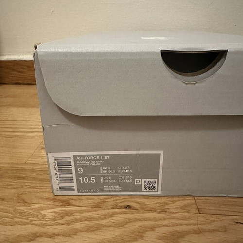 Nike Air Force 1 men's sneakers black size 42.5