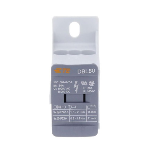 TE Connectivity ENTRELEC DBL80 power distribution block 80A
