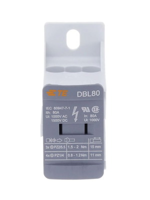TE Connectivity ENTRELEC DBL80 power distribution block 80A