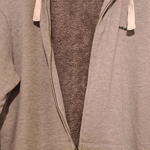 Admiral gray hoodie jacket like new with fur lining