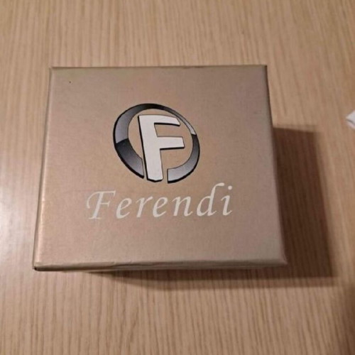 Ferendi men's watch like new, black with rubber strap