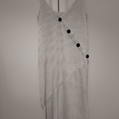 Zara beige striped dress like new, medium size