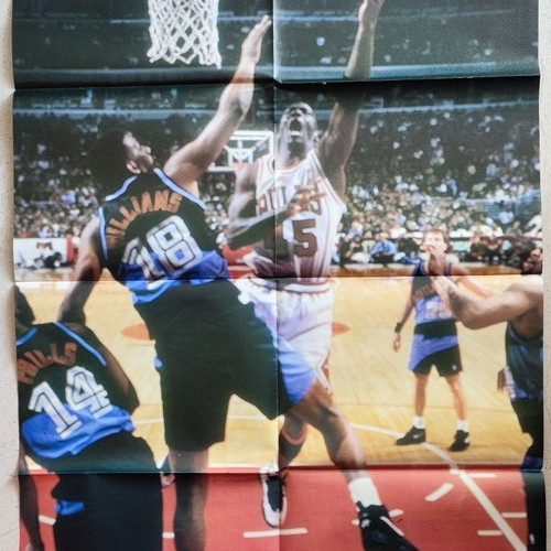 Rare double poster Michael Jordan & Karl Malone like new
