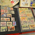  Δεκατέσσερα άλμπουμ ξένων γραμματοσήμων 2500+ γραμματοσήμων από όλο τον κόσμο 19ου & 20ου αιώνα
