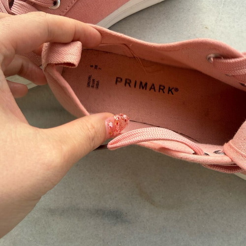 Primark pink athletic shoes new, size 38.5