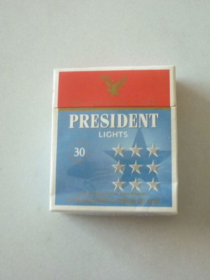 President Lights cigarette pack old collectible sealed new
