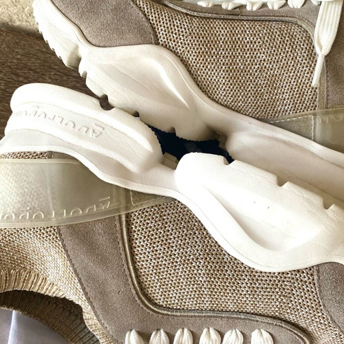 Adolfo Dominguez women's sport sneakers like new, beige, size 38