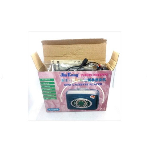 Jin Kang Stereo Mini Cassette Player New NOS with Built-In Speaker