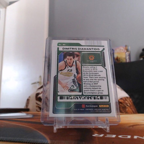 2025-26 Panini Contenders EuroLeague Dimitris Diamantidis Game Ticket Parallel card like new