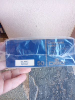 DMC δαντελόνιμα κουβαρίστρα λευκό no 50 καινούργιο