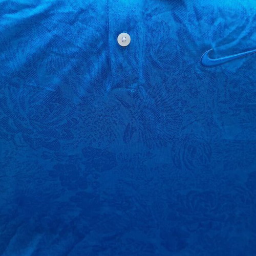 Nike Golf Breathe Vapor Jacquard Dri-FIT Polo Blue M like new
