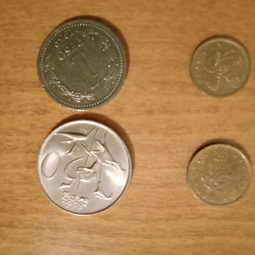 Lot of 8 used coins from various countries
