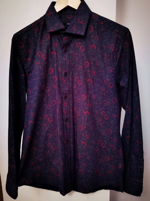 Prince Oliver shirt M used, tailor fit, purple