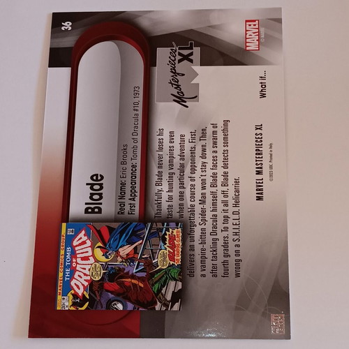 Marvel Masterpieces XL What If #36 Blade collectible card new