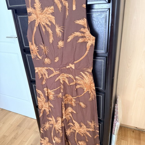 Mango jumpsuit with cutouts new, brown, size L