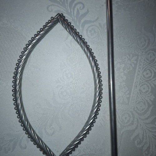 Silver Metal Curtain Tieback like new