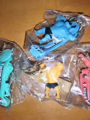 Pokemon keyrings new, pack of 4 sealed