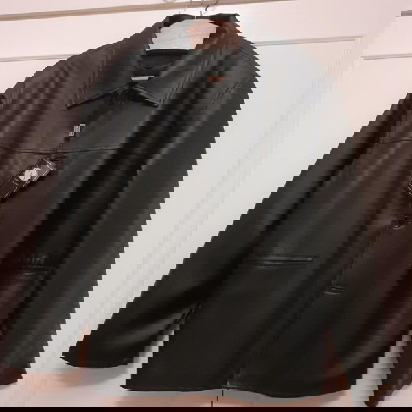 GV Unworn Black Leather Jacket – Made in Italy – Size XXXL