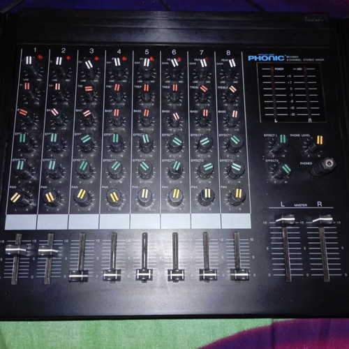 Phonic stereo mixer used, vintage