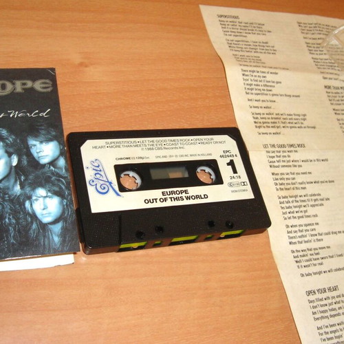 Europe Out Of This World cassette used, rock