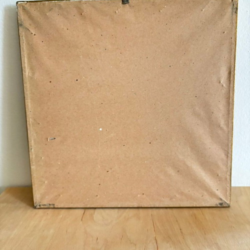 Vintage frame with floral design used, 27.5x27.5 cm