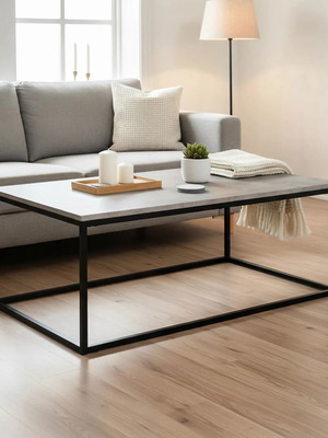 DOKKEDAL Coffee Table like new, industrial design, 115 x 75 cm