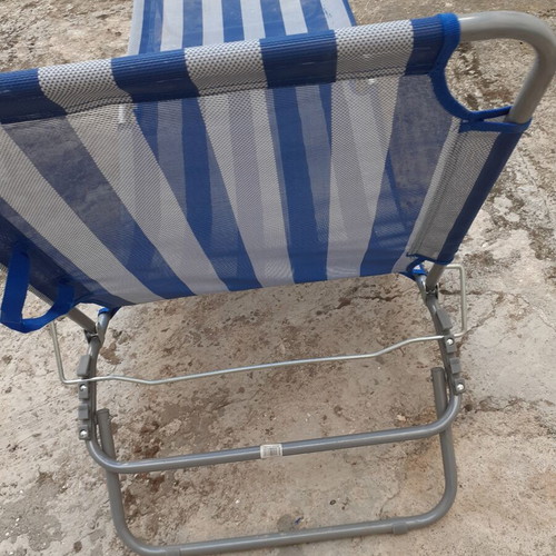 Aluminum sun lounger new with adjustable backrest