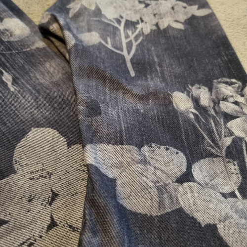 Calzedonia floral push up leggings size S like new, grey