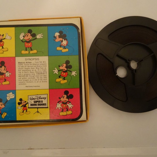 Super Color Sound 200ft Albatros Airlines Disney 1977 Cartoon Like New