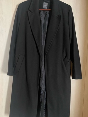 Primark Black Long Coat XL like new