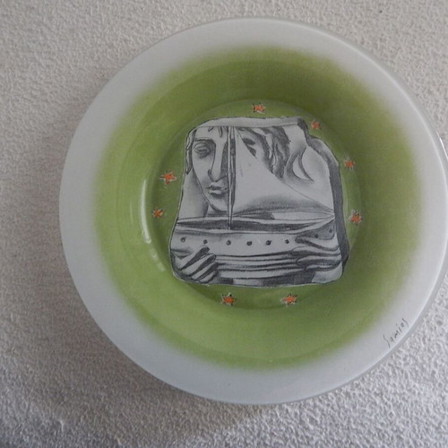 Decorative plate Samios like new, diameter 19.5 cm