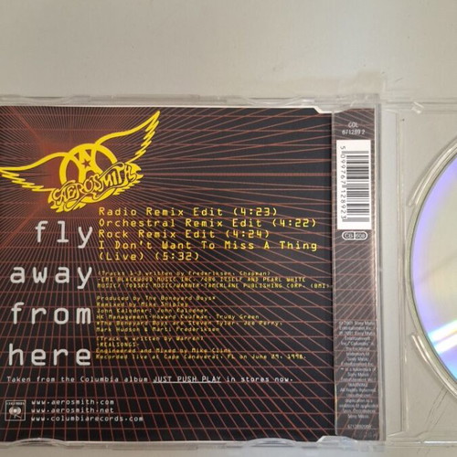 Aerosmith Fly Away From Here CD single used, rock