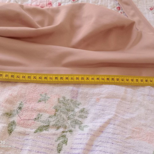 Shein strapless bra, size 5XL, beige