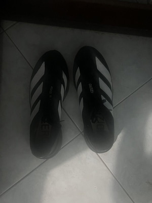 Adidas Adizero Running Shoes size 44.5 like new, black and white