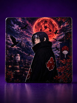 Naruto Shippuden Itachi Uchiha Ceramic Fridge Magnet new 57×57 mm
