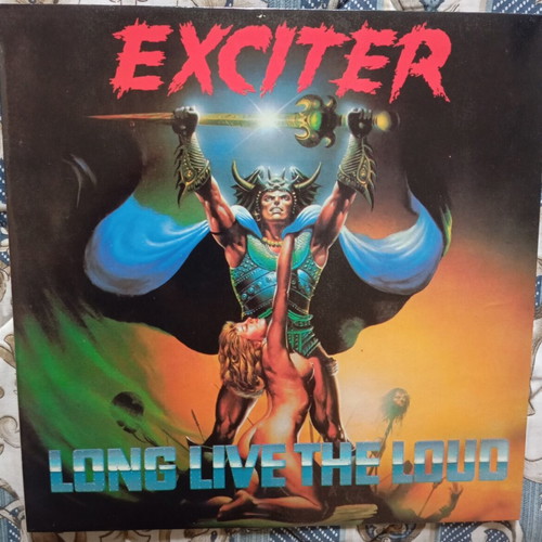 Exciter Long Live The Loud 1991 Reissue vinyl record like new, metal